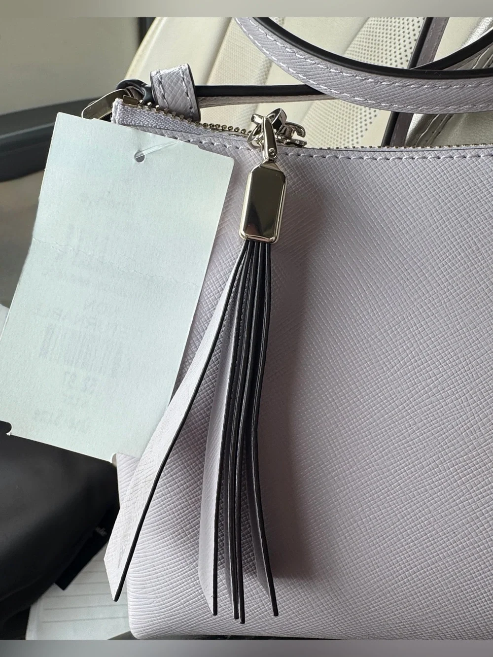 Kate Spade Sadie Saffiano Leather Lilac/Lavender Tassel Shoulder Bag - NWT!
